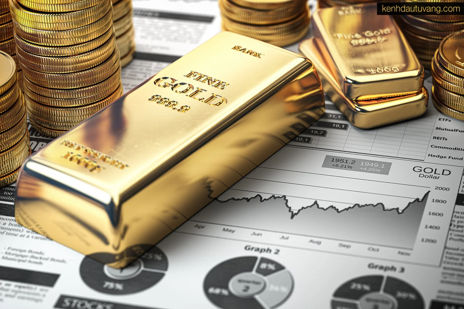 Đa dạng hóa danh mục đầu tư của vàng rất hữu ích trong điều kiện kinh tế khó khăn